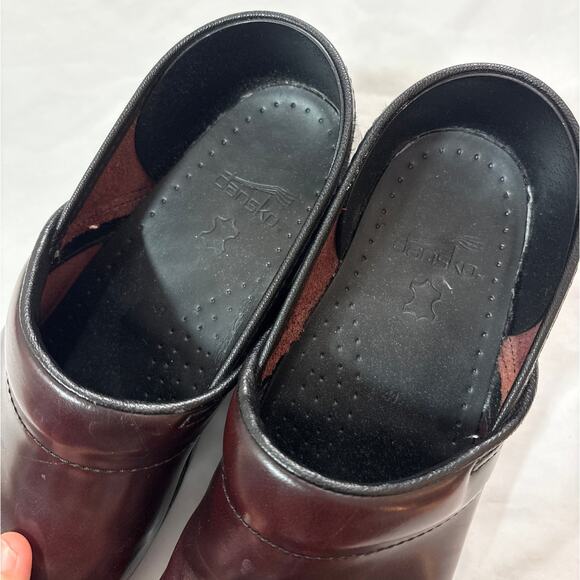 Dansko Womens 41 10.5-11 Professional Clog Cordovan Cabrio Leather Comfortable - Picture 7 of 10